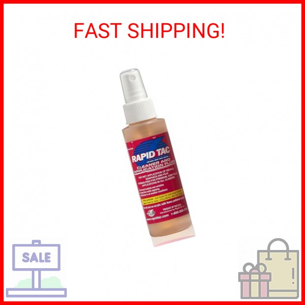 Rapid Tac Application Fluid 4oz Spray Bottle | Bubble-Free Application | Allows
