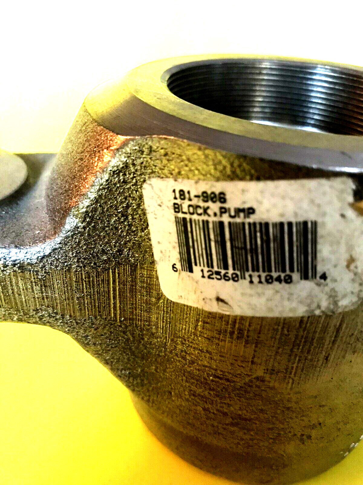 TITAN / SPEEFLO # 181-906 LOWER PUMP BLOCK USED ON COMMANDER & HYDRA PRO PUMPS
