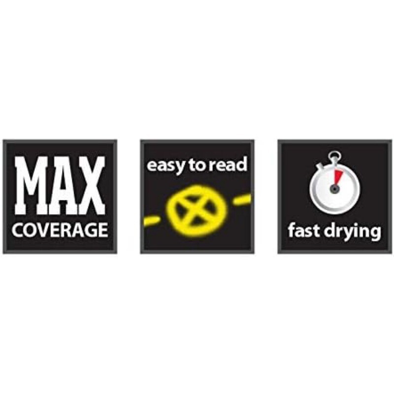 Fast-drying Inverted Water-Based Marking Spray Paint 12 Pack Industrial Choice