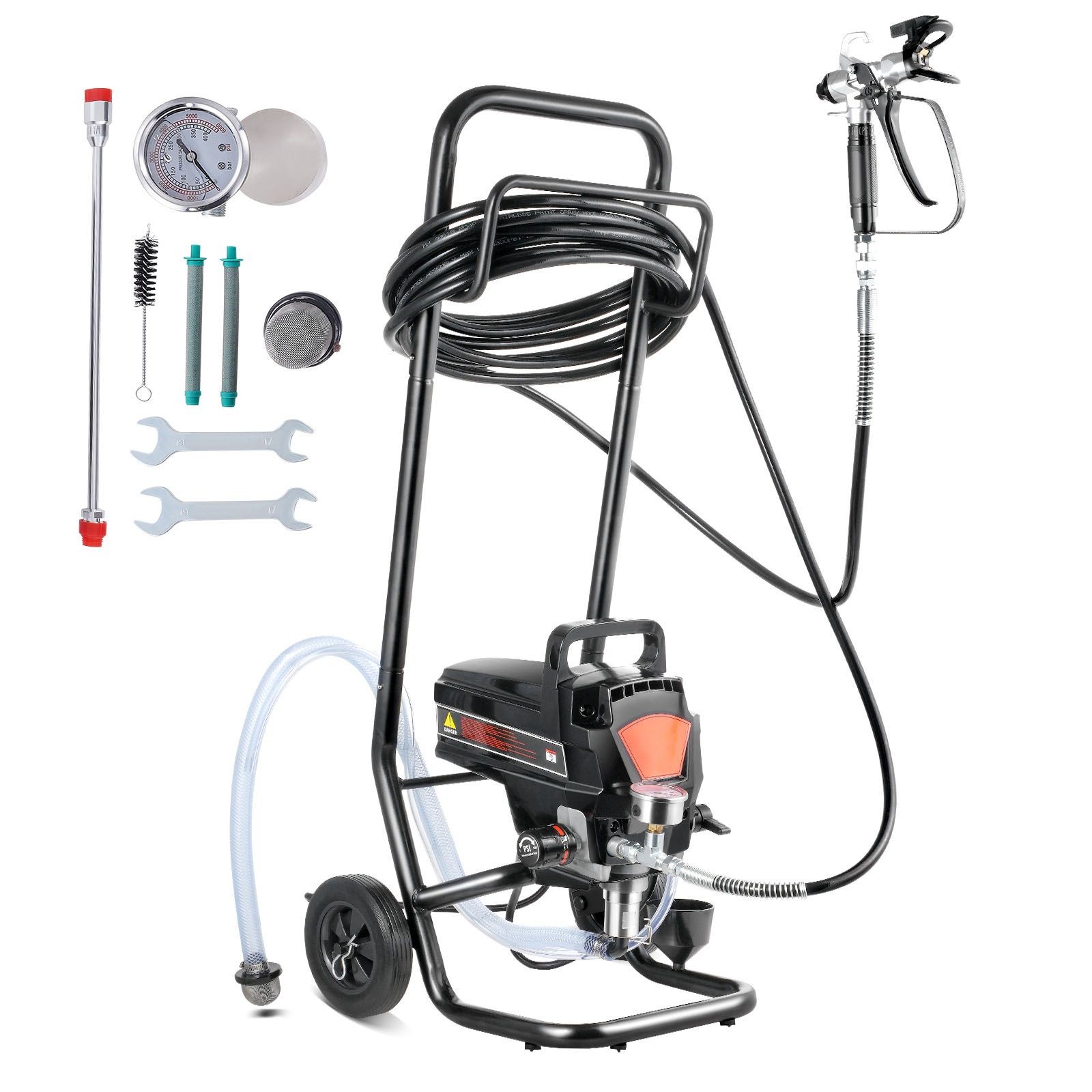 Stand Airless Paint Sprayer, 950W 3000PSI High Efficiency Electric Airless