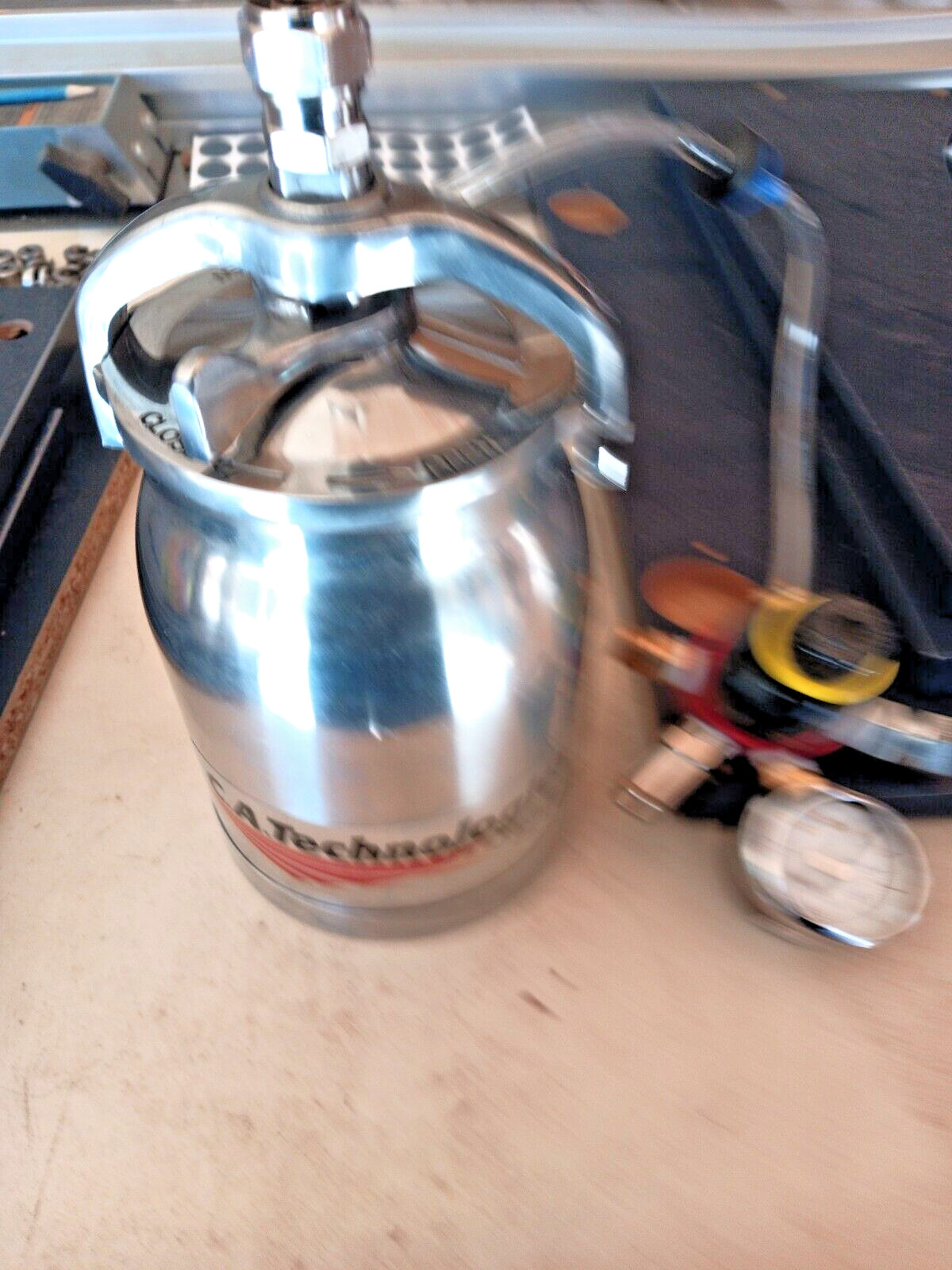 CA Technologies- pressure paint spray cup/regulator/ valve