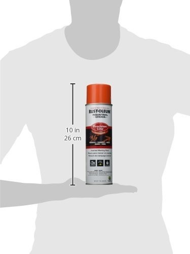 Rust Oleum Industrial Choice Alert Orange Marking Paint 17oz Fast Dry 700ft C…