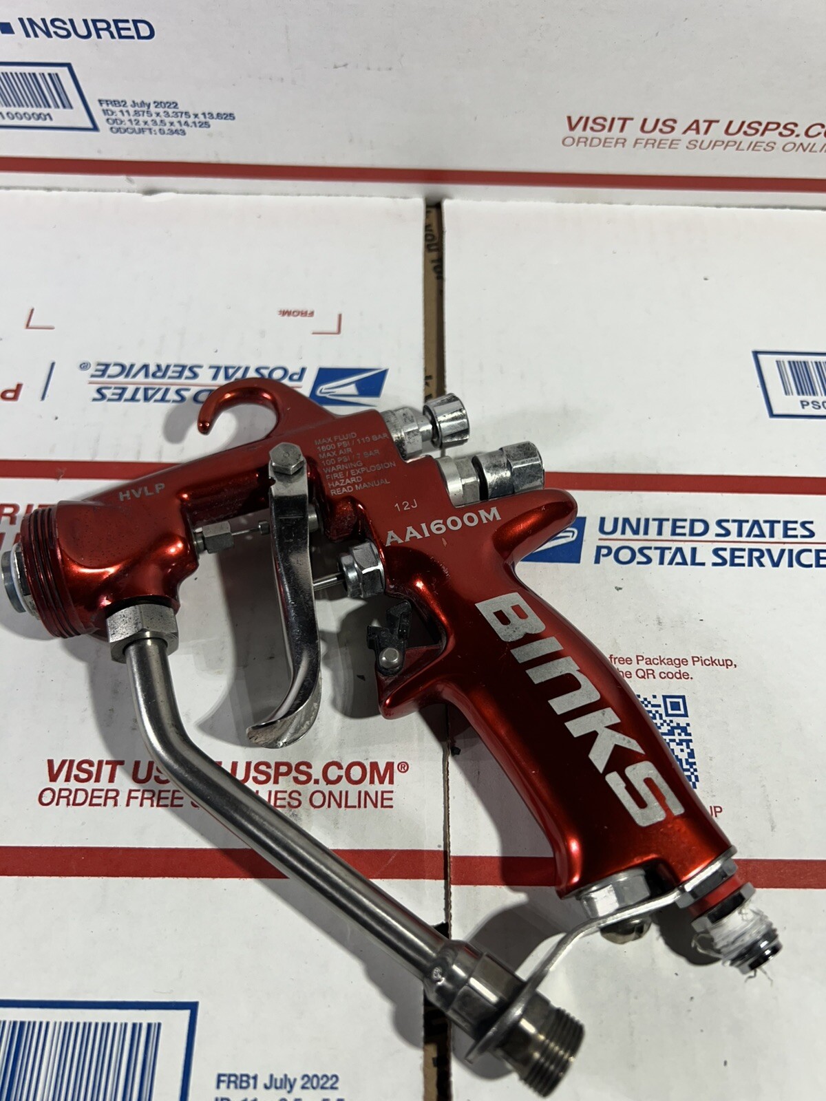 2 Binks AA1600M Air Assisted Spray Gun