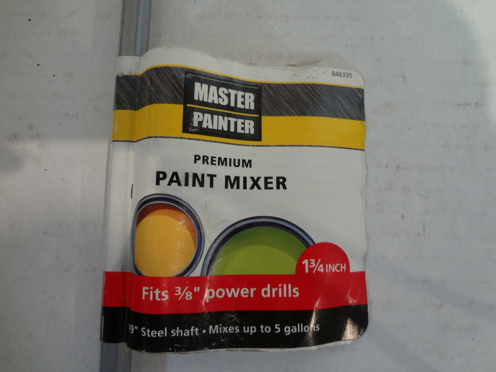 Master Painter 1-3/4″ Premium Paint Mixer Fits 3/8″ Power Drills #846335