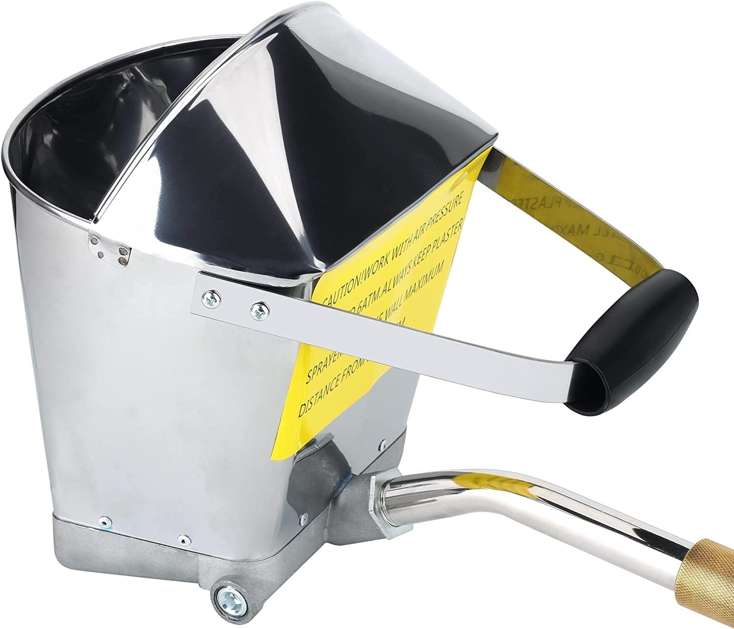 Stucco Cement Mortar Plaster Sprayer with Cover Wall and Ceilings Hopper with…
