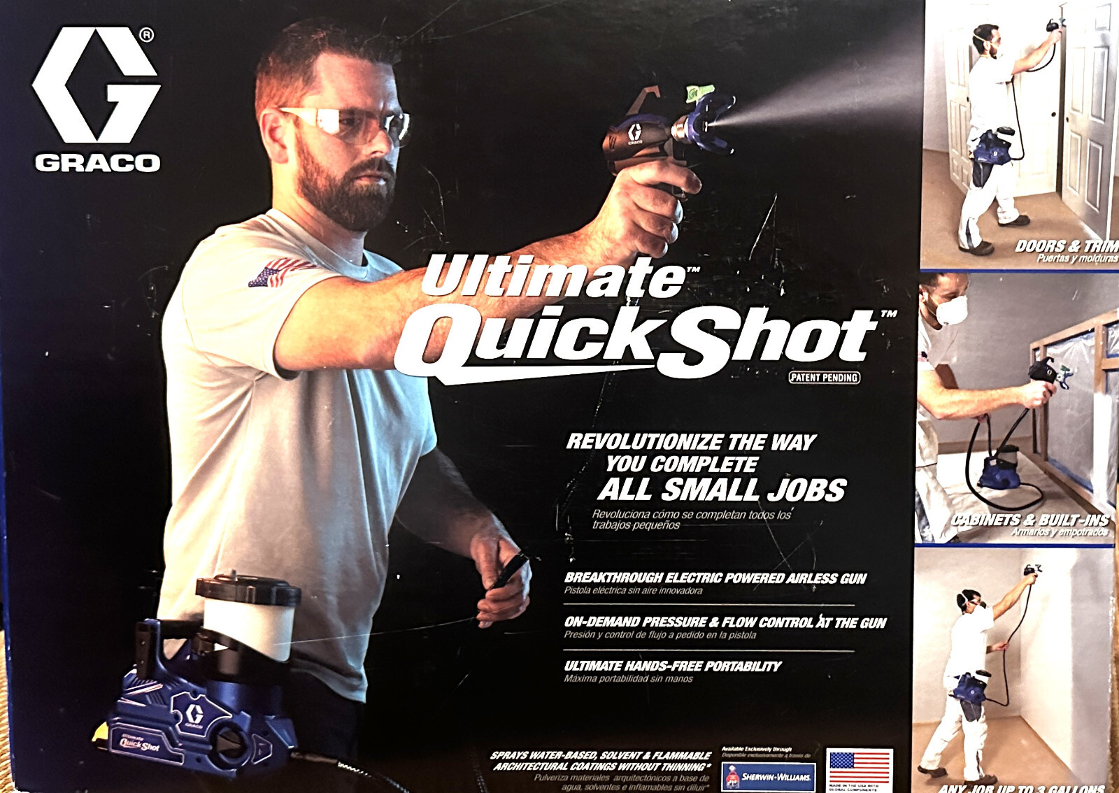 GRACO 826308 Ultimate QuickShot 20V Portable Airless Sprayer USA (NEW!)