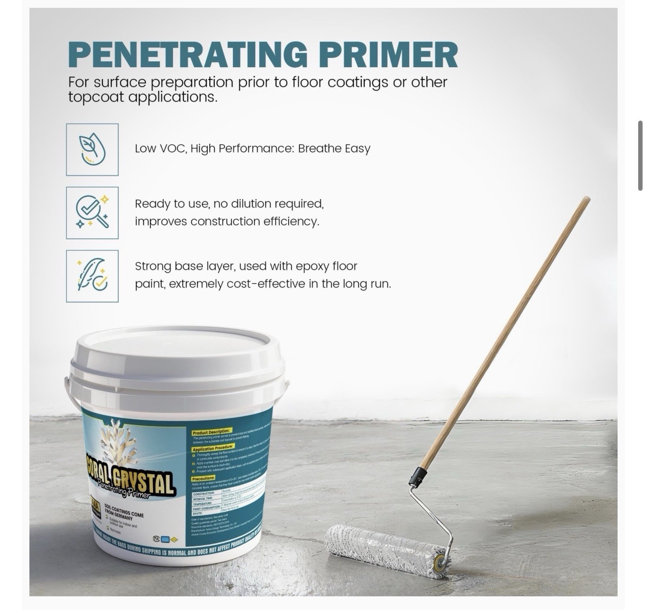 Waterborne Penetrating Primer, Sealer Primer Concrete, Cement & More