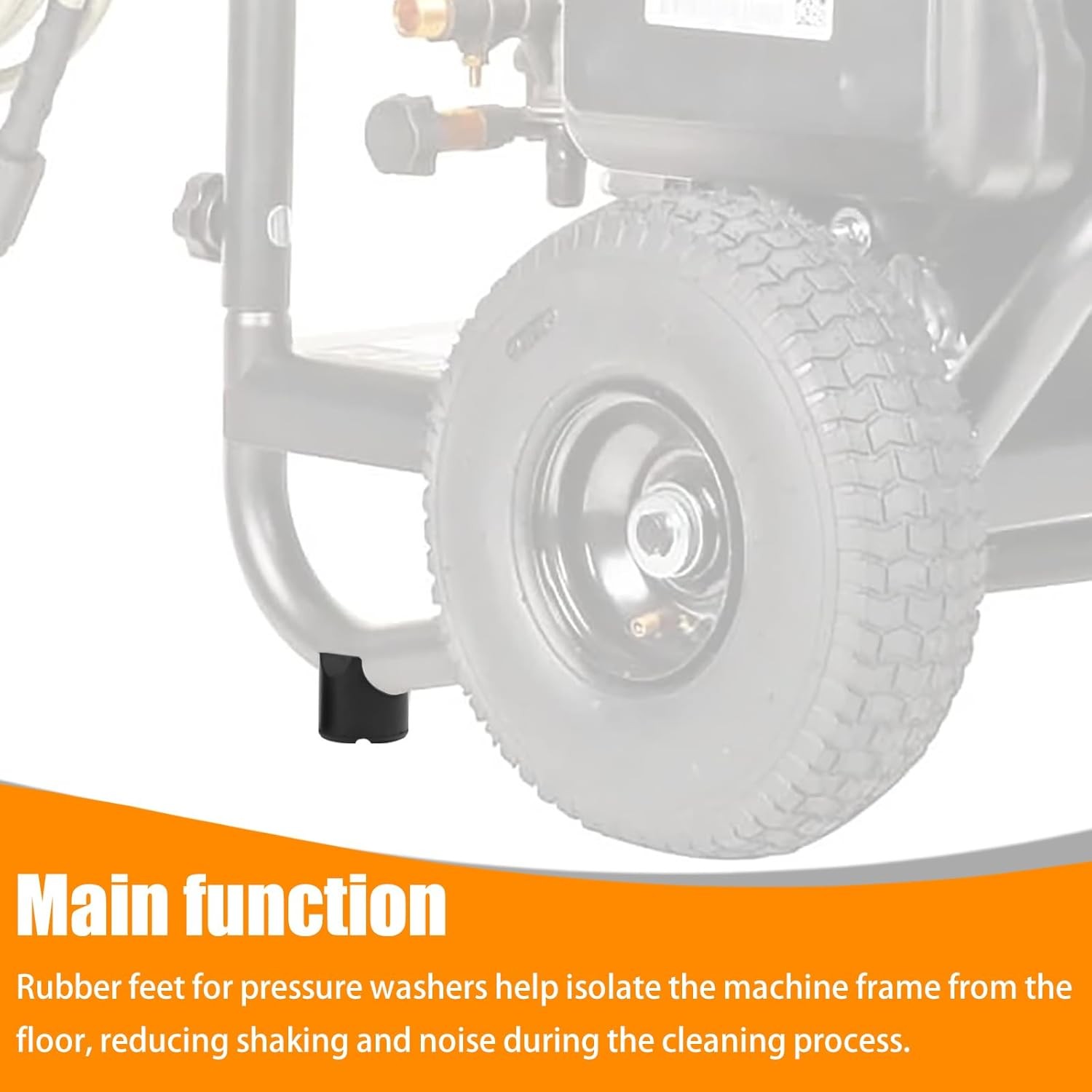 Pressure Washers Rubber Feet – for Most Brands of Gas Powered black