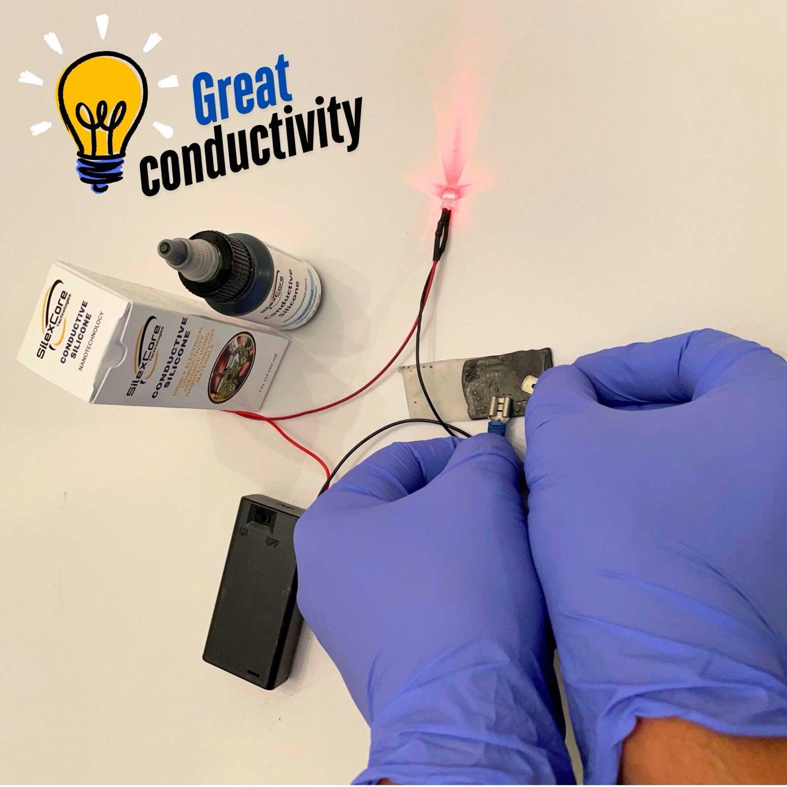 Electric Conductive Silicone (Nanotechnology) Repairing Buttons in keypads (1oz)