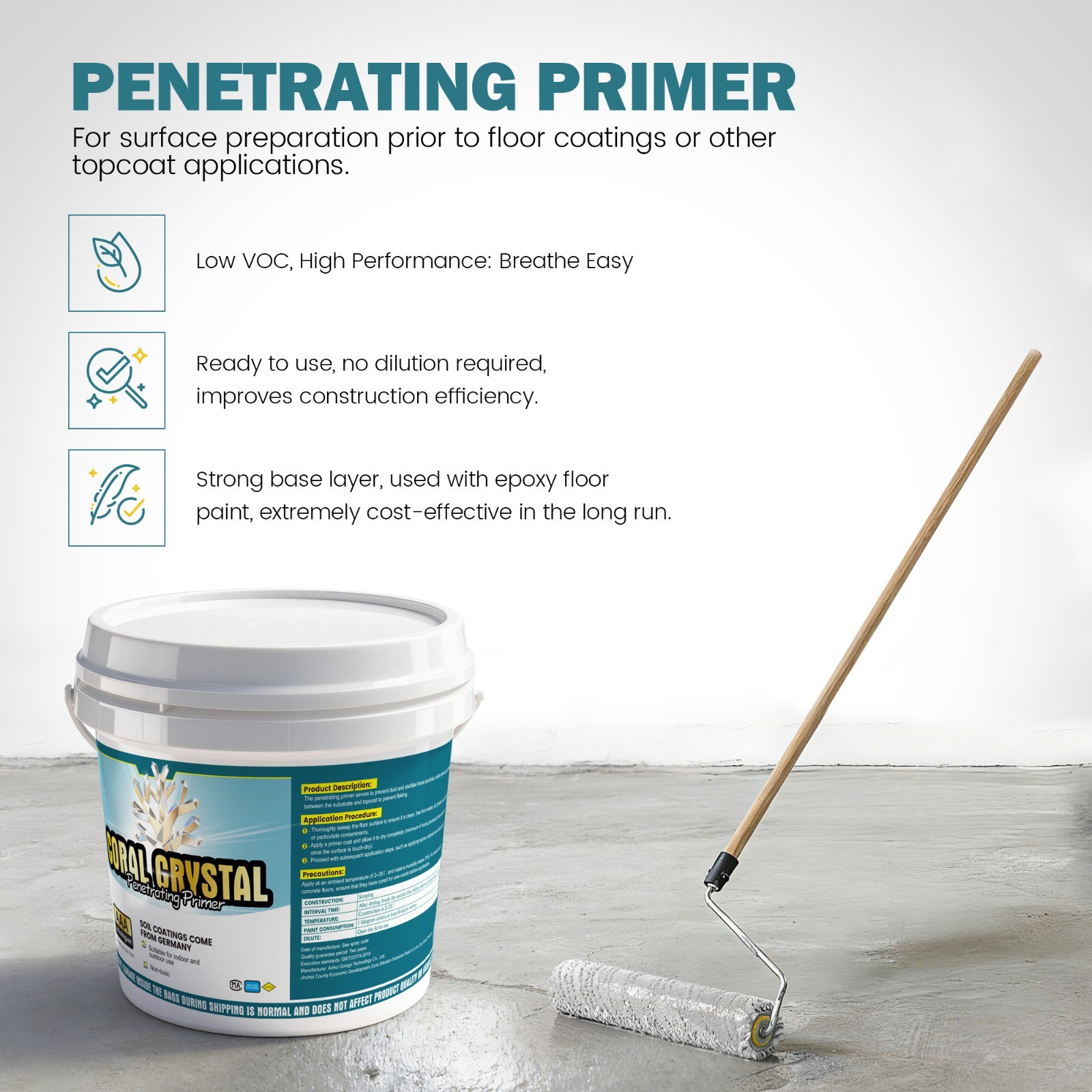 Waterborne Penetrating Primer, Sealer Primer Concrete, Cement & More