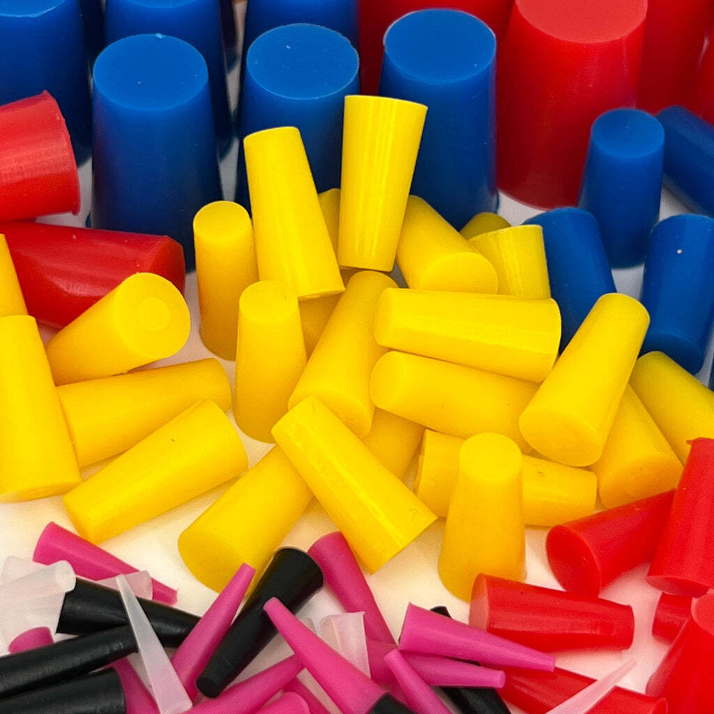High Temp Masking Supply 235 Piece Silicone Rubber Plug Set – 1/32″ to 1″ Range