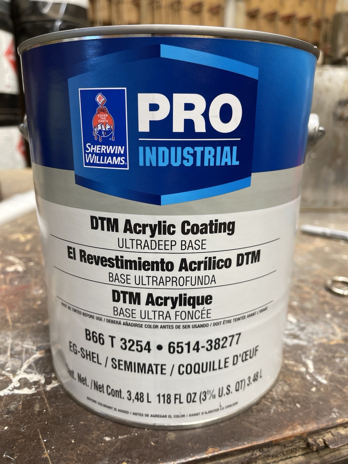 Sherwin Williams DTM Acrylic Paint / Charcoal Gray/ Eg-Shell/ Gallon