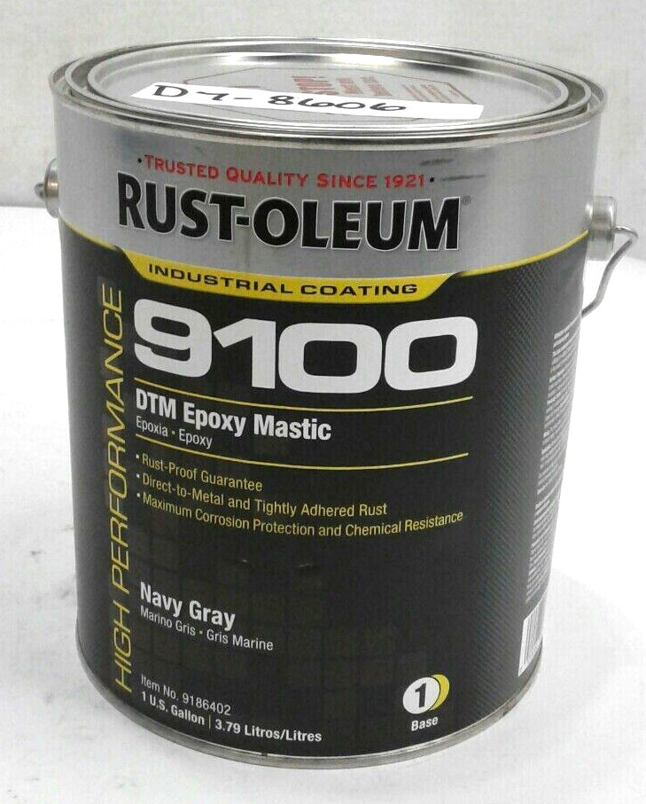 Rust-Oleum 9186402 High Performance DTM Epoxy Mastic #1 Base Navy Gray 1 Gallon