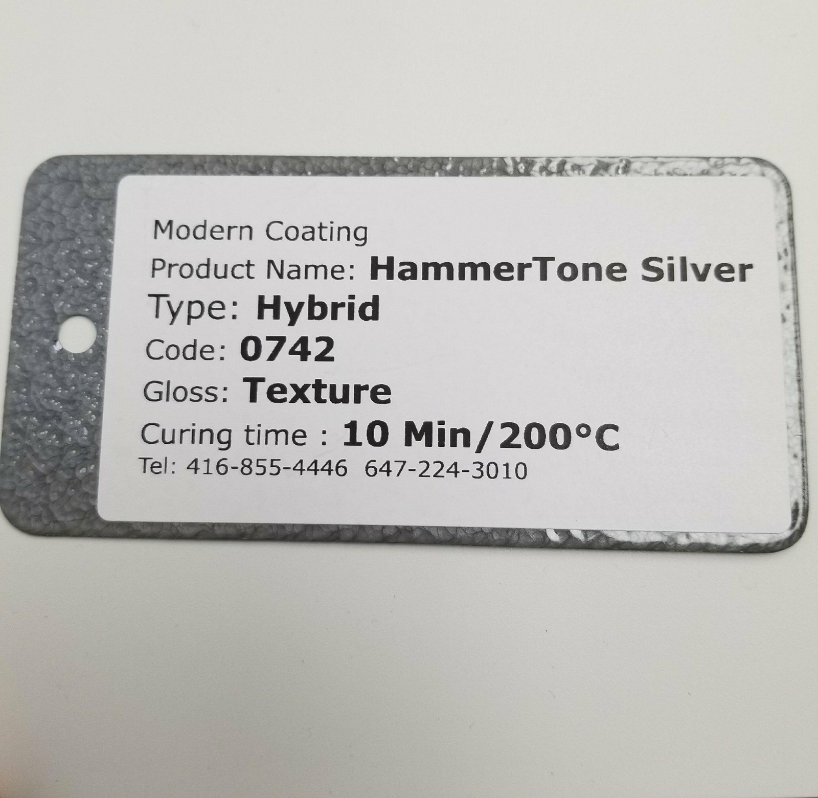 Silver Hammer Tone Powder coating paint / 1 LB