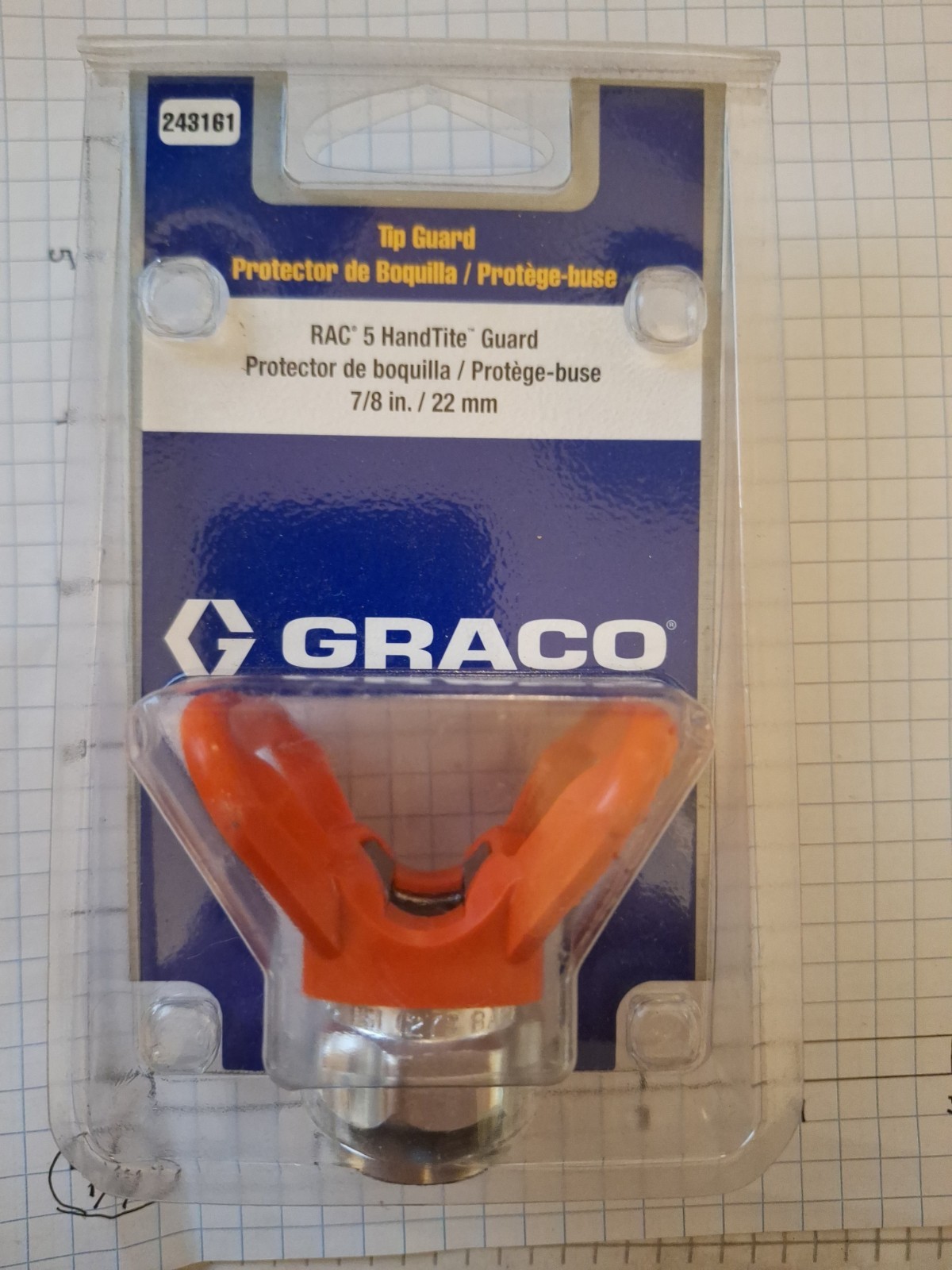 NEW Graco 243161 Org RAC 5 Guard Paint GUN Tip Holder 7/8″ Threads