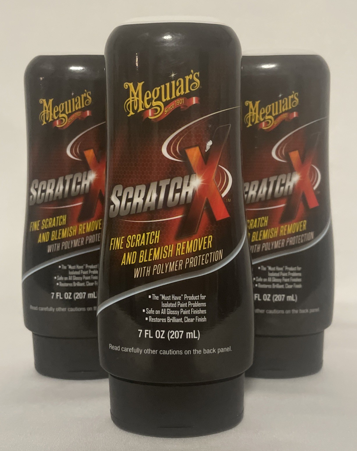 Meguiar’s SCRATCH X Fine Scratch & Blemish Remover 7 Fl. Oz. each PACK OF THREE