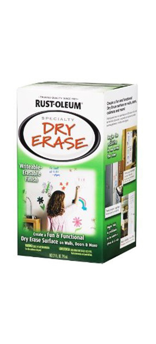 Rust-Oleum 241140 SPECIALTY Dry Erase Paint, Mild, White, 27 oz