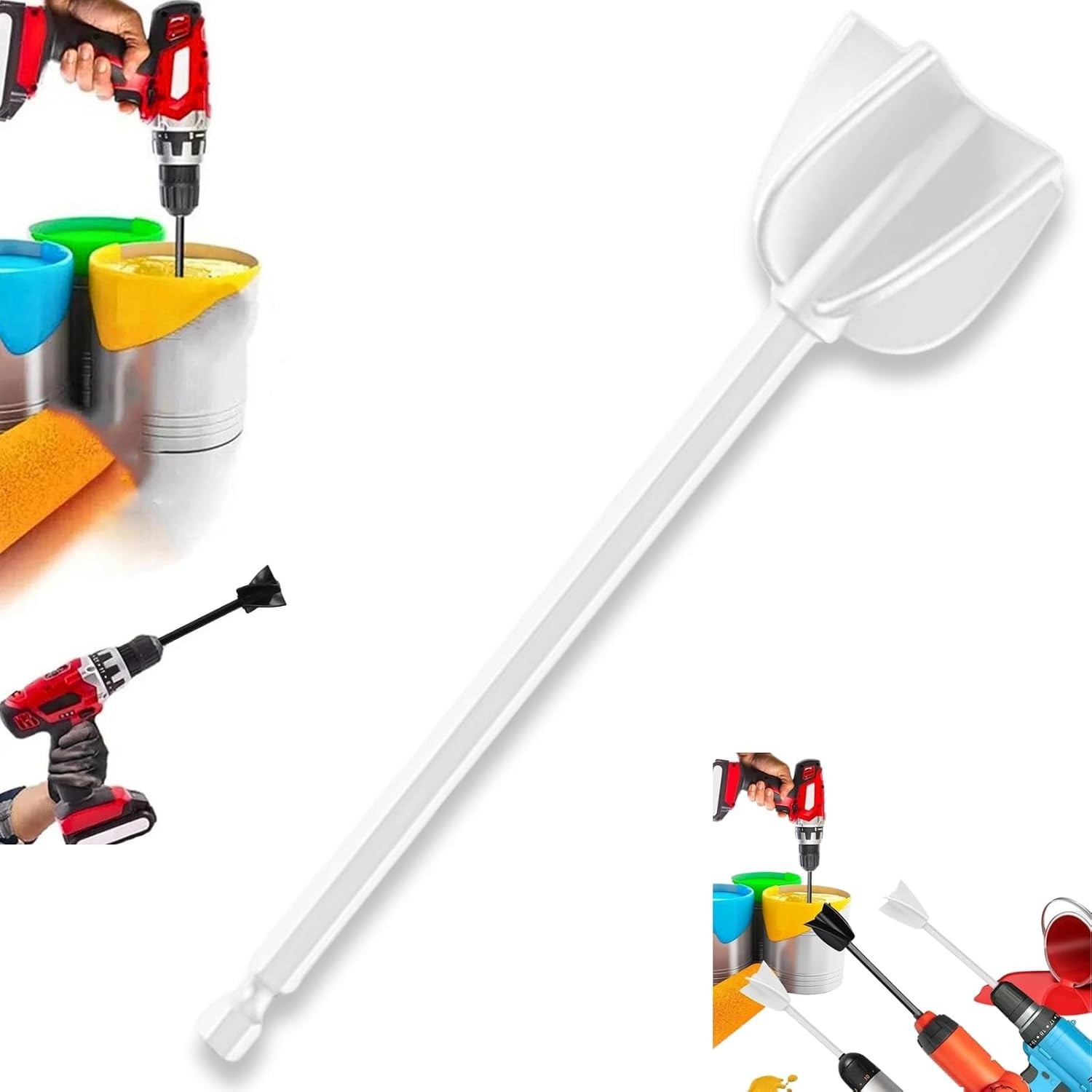 Efficient Paddle Mixer for Paint, Plaster & Cement – Universal Drill Attachment