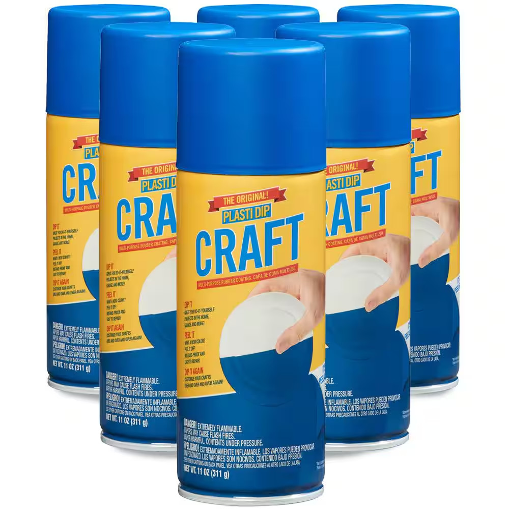 NEW 6 PK PLASTIDIP CRAFT GULF COAST BLUE MULTI-PURPOSE RUBBER COATING SPRAY CAN