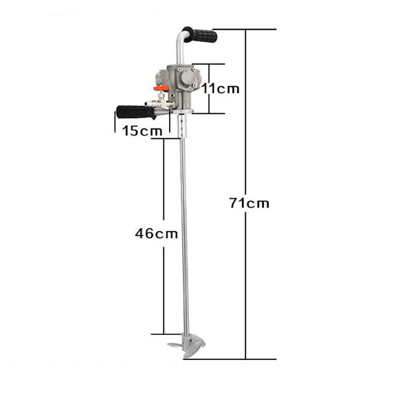 Portable Pneumatic Mixer Paint Ink Agitator Blender Mixing Machine 5 Gal 1/4HP Y