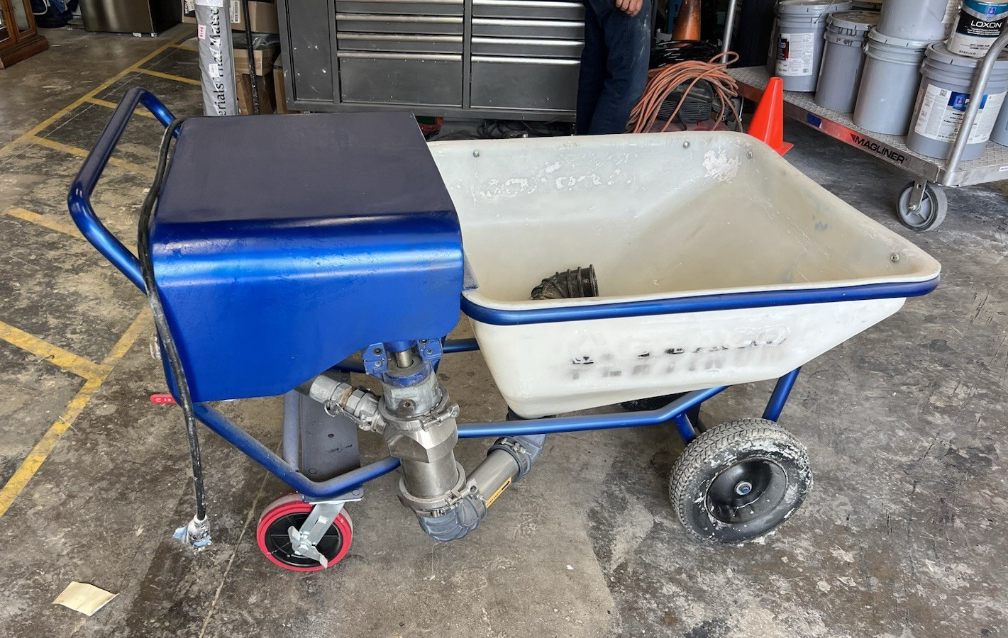 Graco Cart Texture Sprayer Blue/White for Interior Exterior Paint Walls