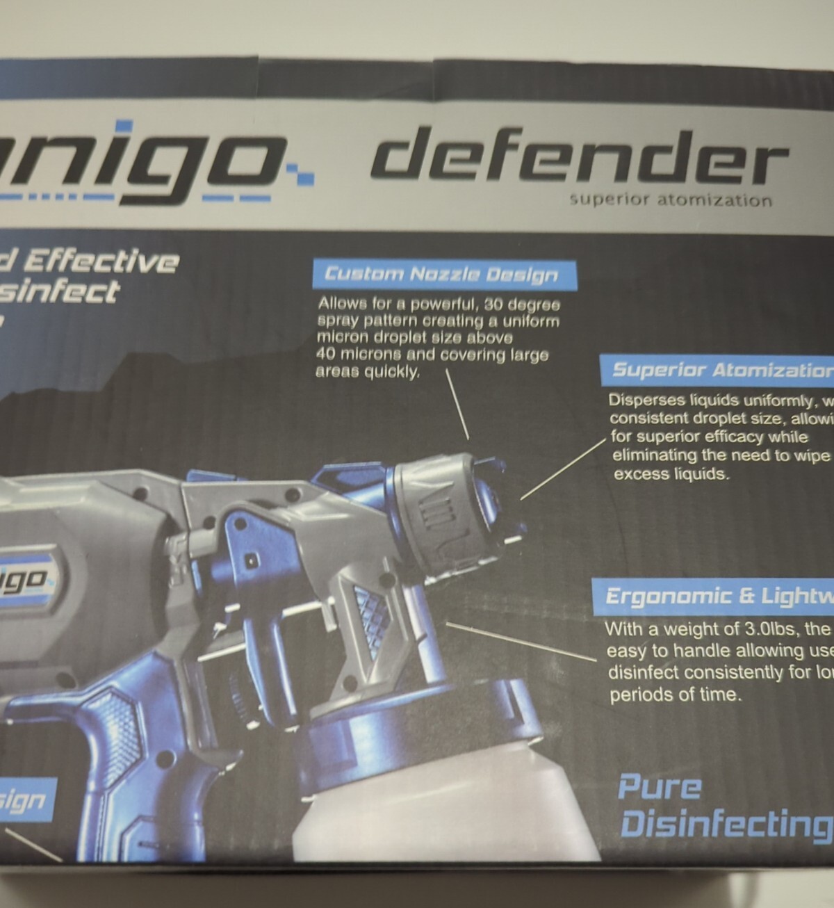 Atomizer Disinfecting Spray System. Xanigo XD103 Defender