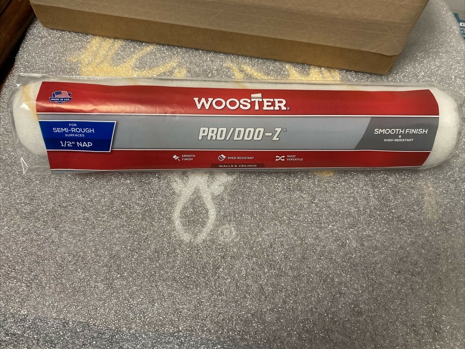 Wooster Brush RR643-14″ Pro/Doo-Z Shed Resistant Paint Roller 1/2″ Nap