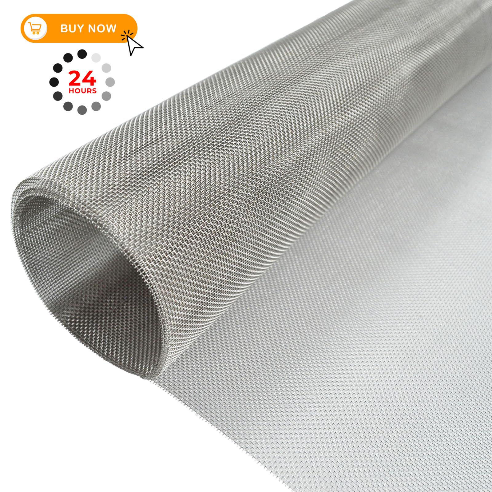 YAGJIA Stainless Steel Mesh Screen, 20Mesh, 15.7″x47.2″ 40 x 120 cm, Silver