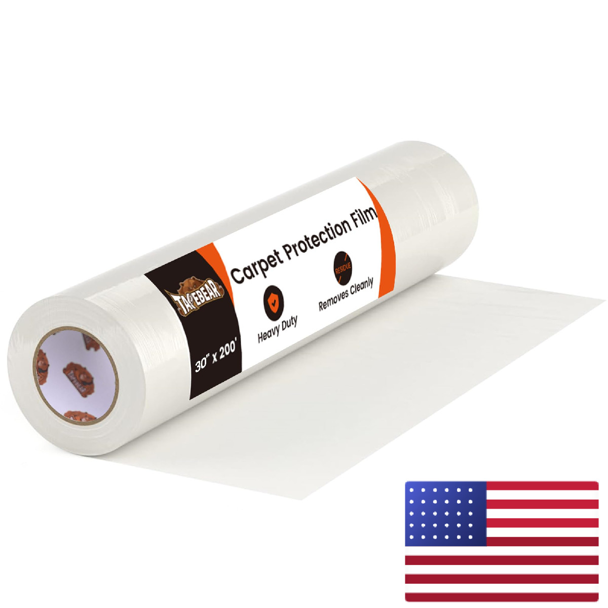 Tapebear Carpet Protection Film 30 X 200 Self Adhesive Plastic Carpet Protector