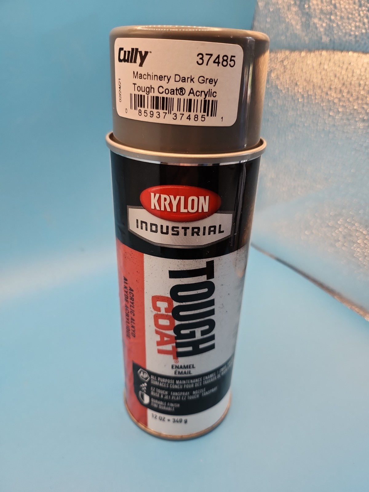 NEW Krylon Industrial Tough Coat Acrylic Enamel Mach. Dark Grey 12 Oz