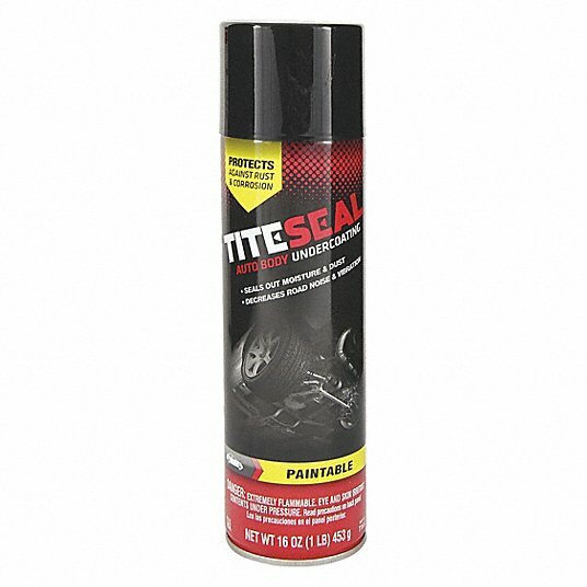 TITESEAL T1616 Auto Body Undercoating,Black,16 oz.