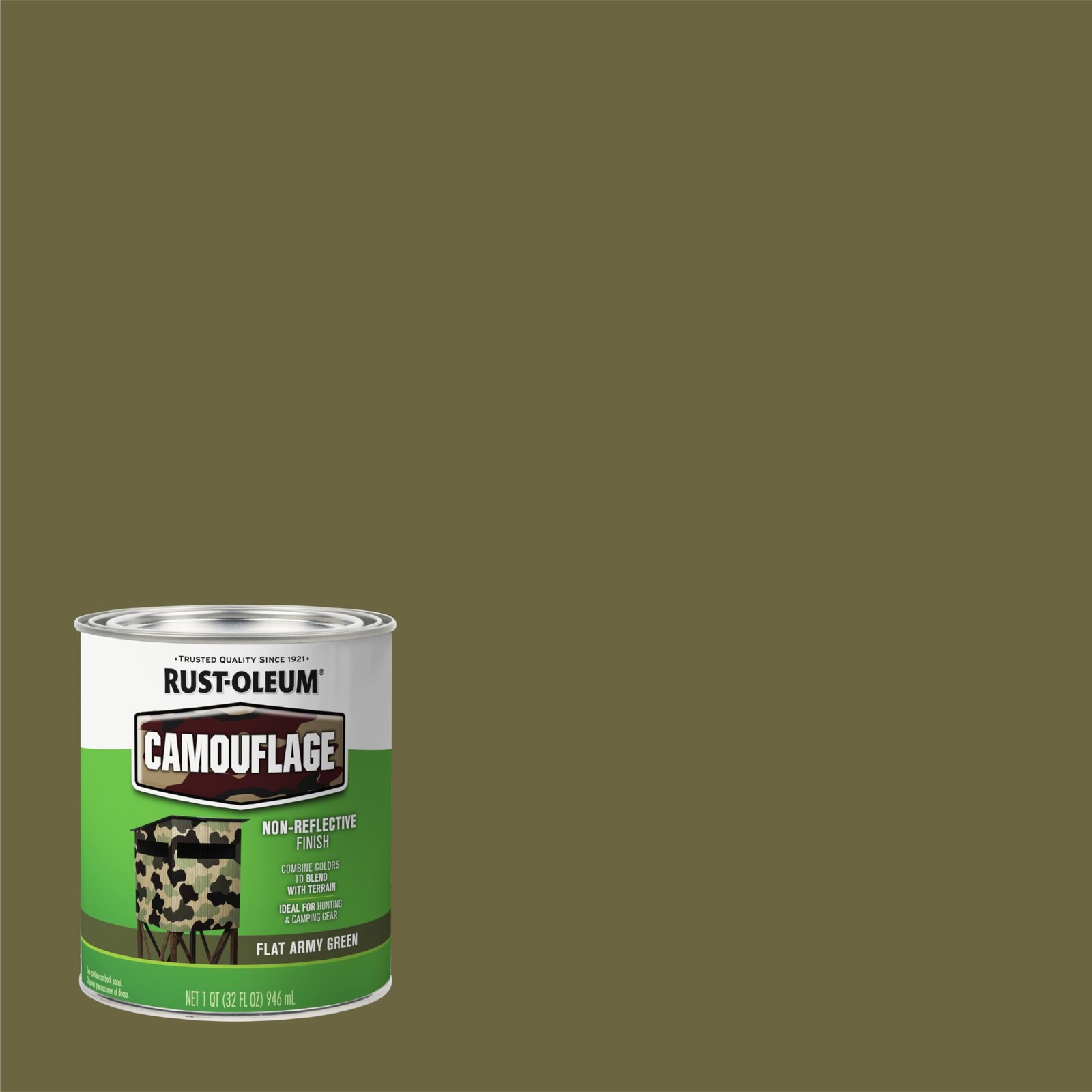 Rust-Oleum 379561-2PK Specialty 32 Fl Oz (Pack of 2), Flat Army Green