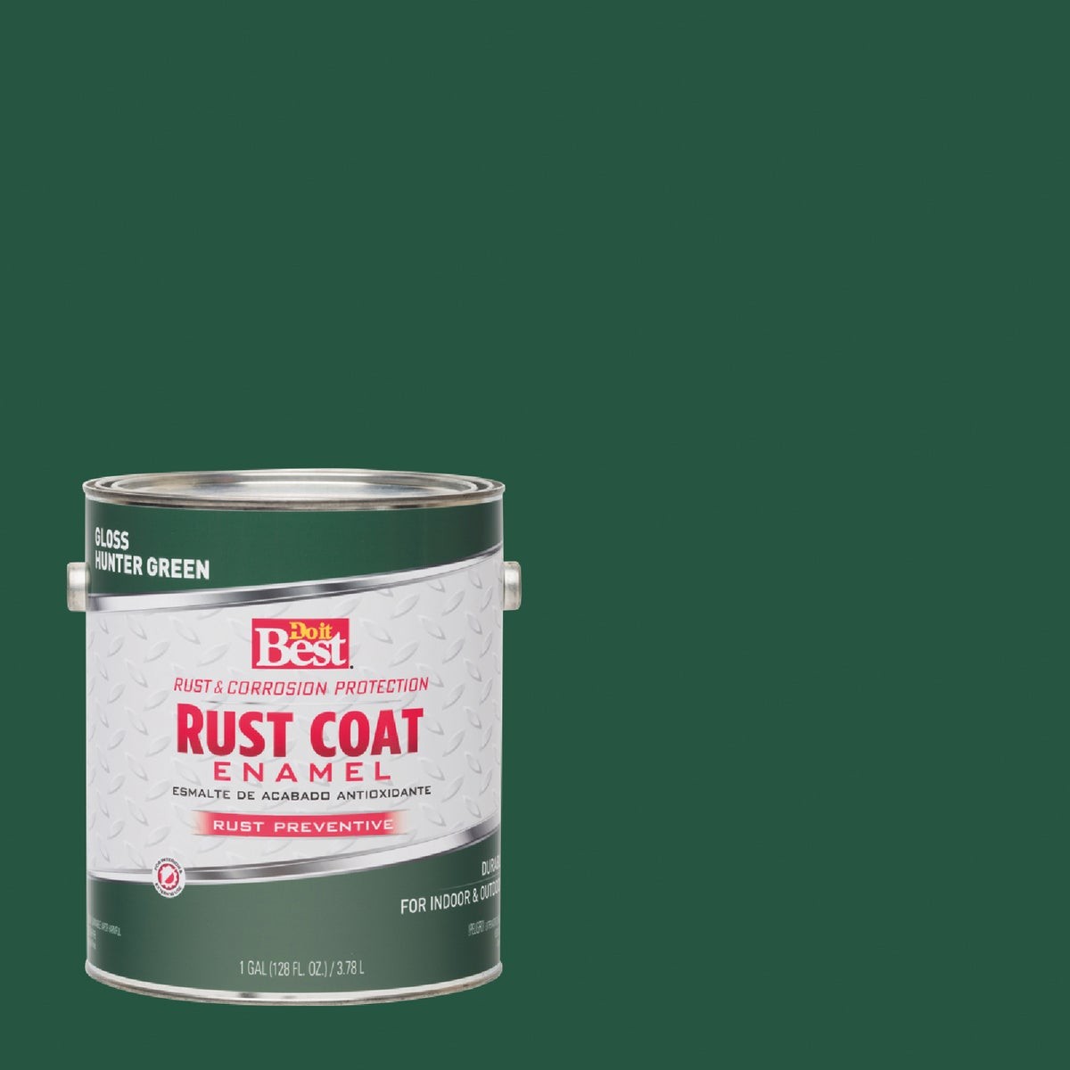 Do it Best Rust Coat Oil-Based Gloss Enamel, Hunter Green, 1 Gal. 203705D SIM