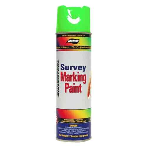 Aervoe 224 Fluorescent Survey Marking Paint, Aerosol 20 oz. (Green)