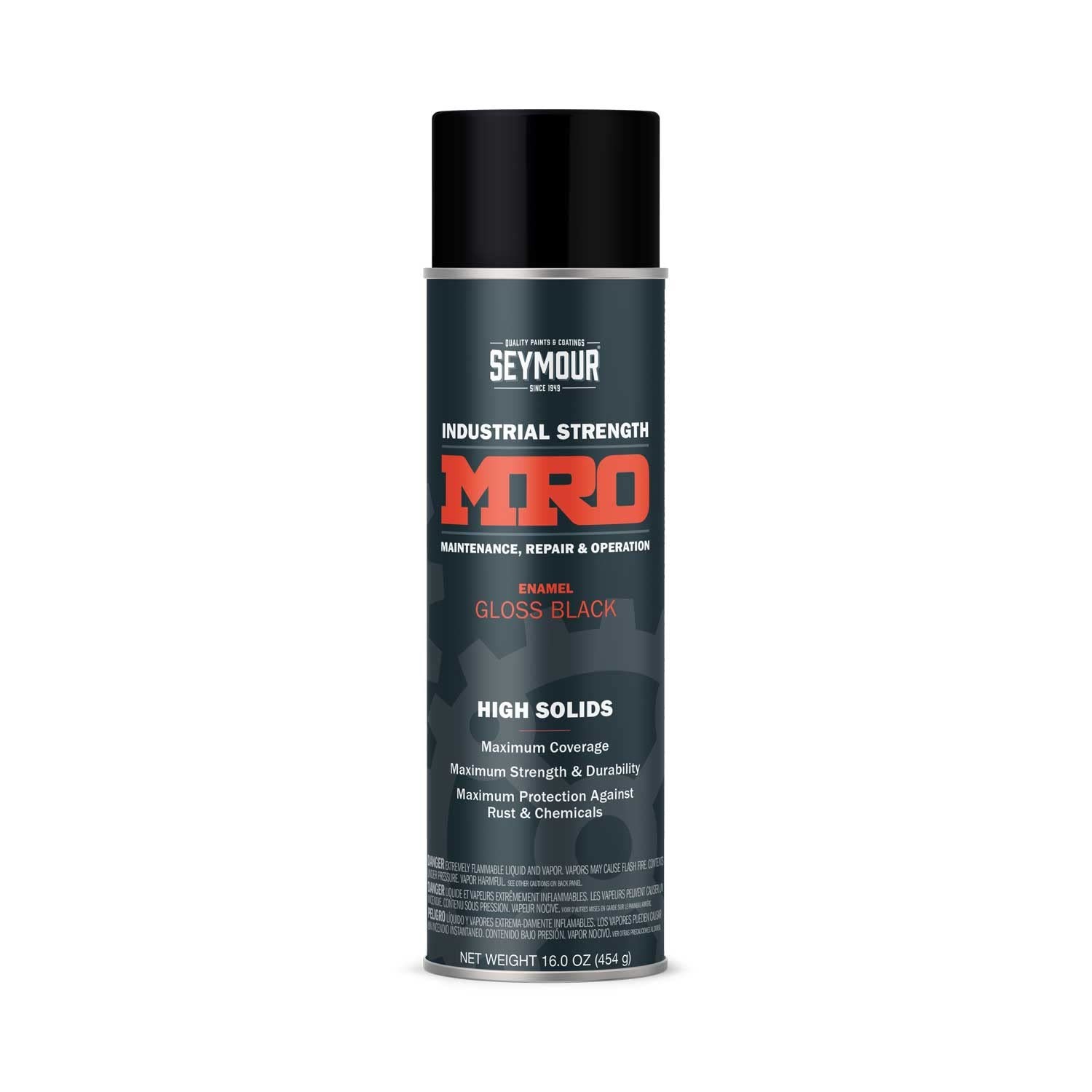 SEYMOUR 620-1415 Industrial MRO High Solids 16 Ounce (Pack of 1), Gloss Black