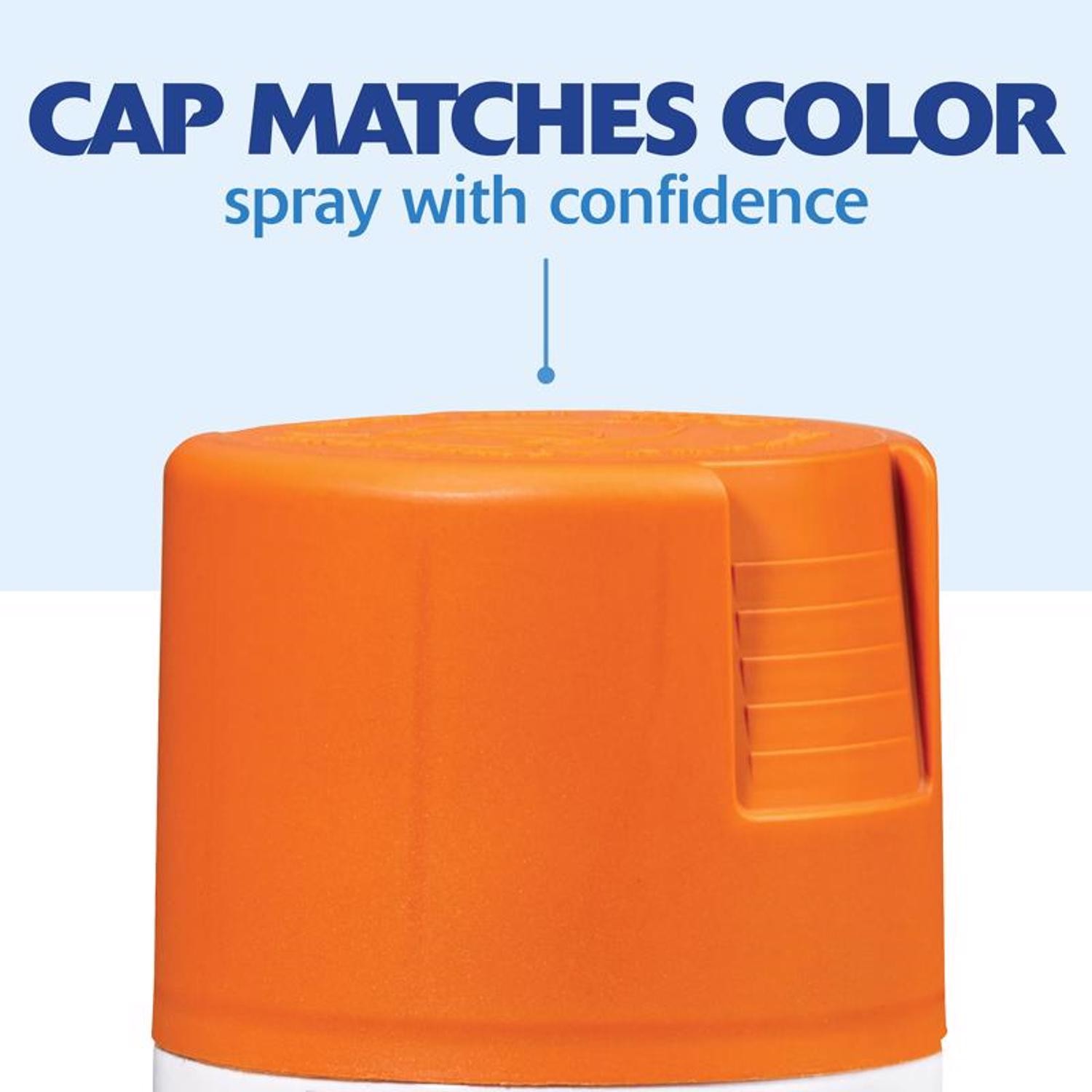 Rust-Oleum 314753 Rustic Orange Satin Spray Paint and Primer 12 oz. (Pack of 6)