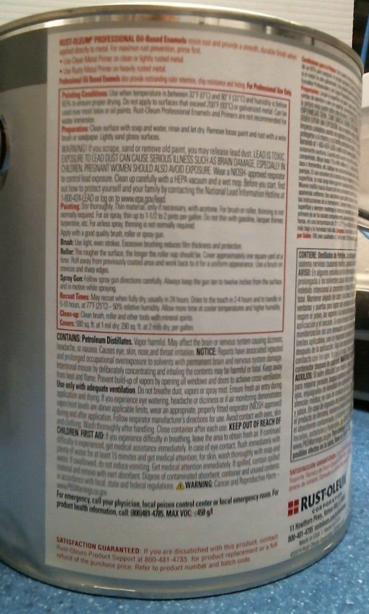 Rust-Oleum Oil-Based Protective Enamel SMOKE GRAY 1 gal. (7786402) FS