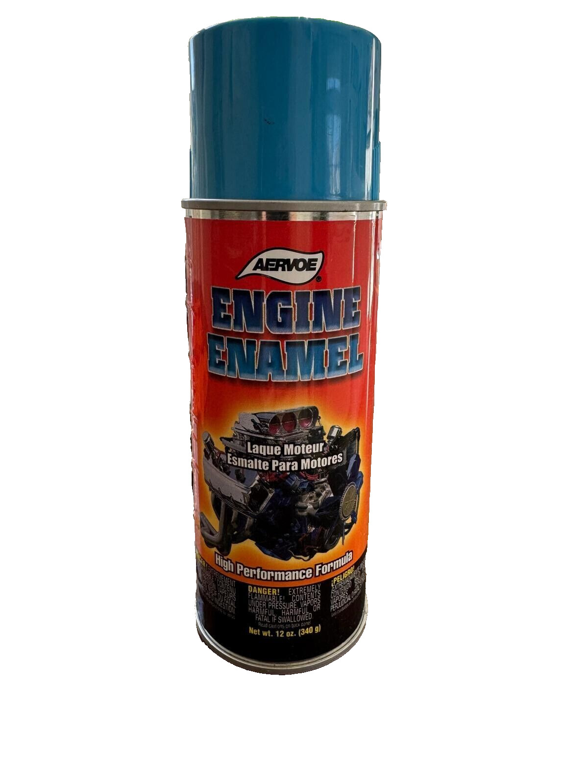 Aervoe 568 Engine Enamel Paint Blue Chrysler 12 Oz 6-Pack Includes 3 Gloves