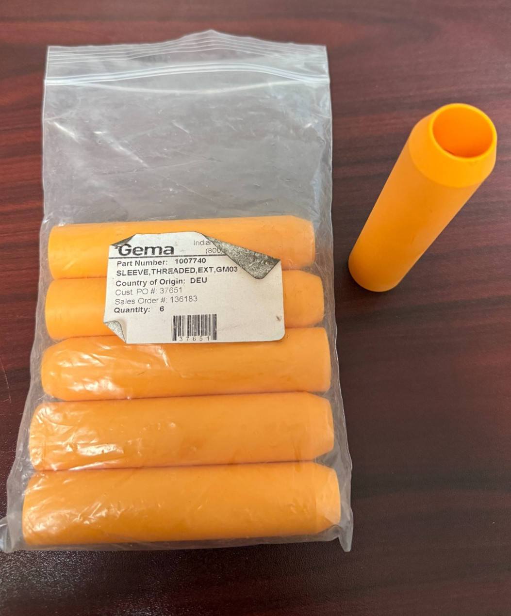 GEMA Threaded Sleeve Part No. 1007740