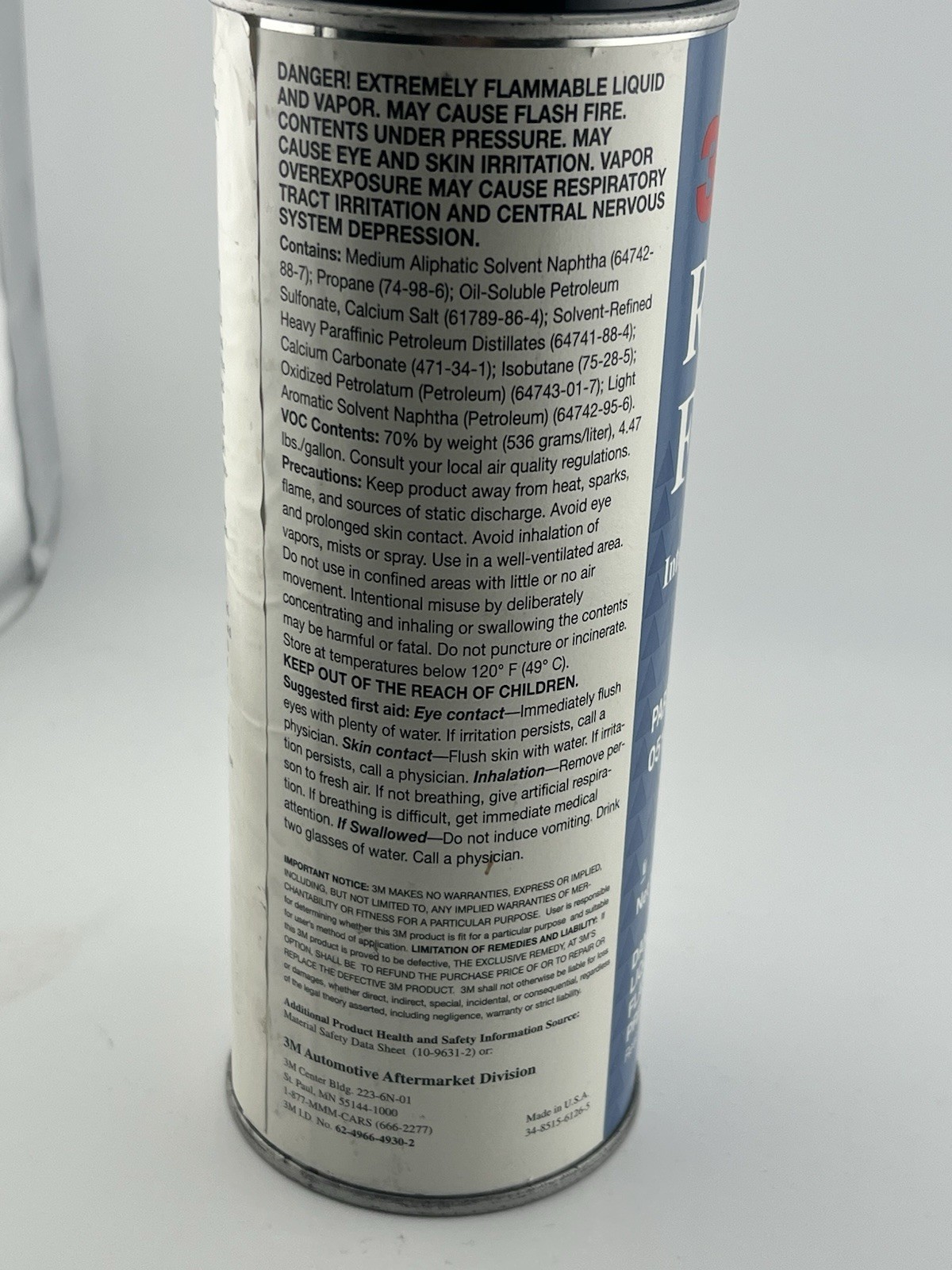 3M RUST FIGHTER-I Internal Panel Coating NASCAR 18.75 Oz #051135-08892 RARE