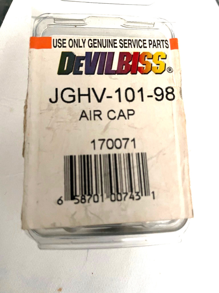 DEVILBISS HVLP AIRCAP JGHV-101-98 170071 NEW IN BOX SAVE $$ OVER DEALER