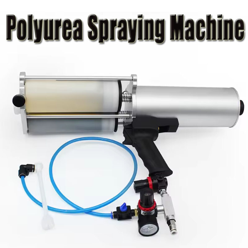 two-component cold polyurea pneumatic cartridge spray gun for polyurea coating
