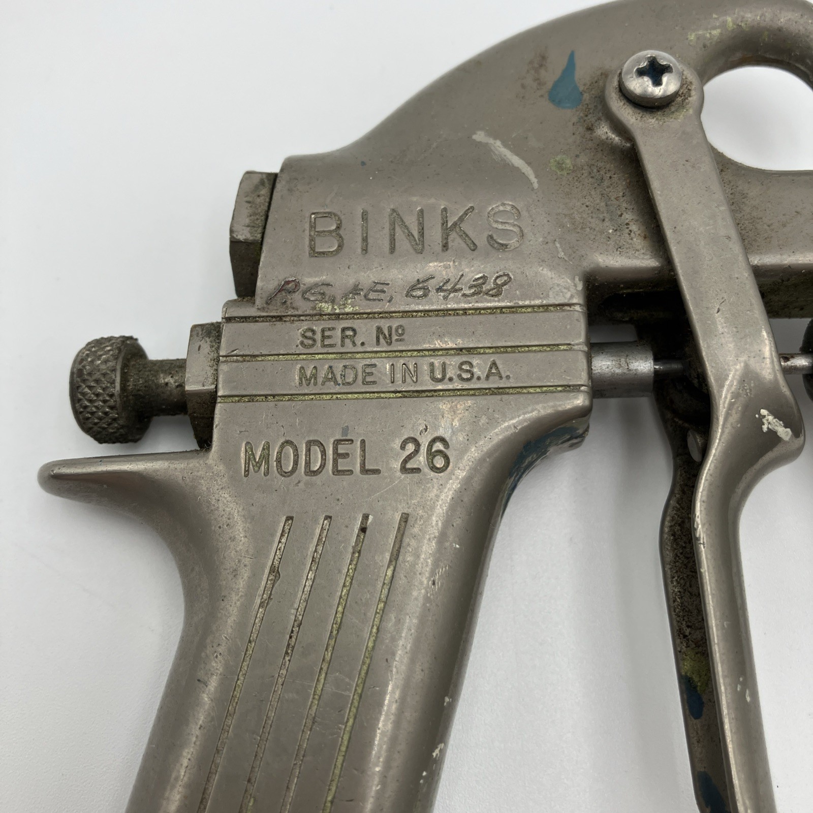 Vintage Binks Model 26 Pneumatic Paint Spray Gun