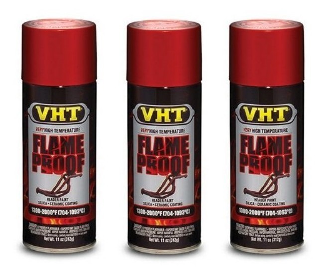 VHT Flameproof Coating High Temperature Paint for Exhaust Systems (3 Pack)