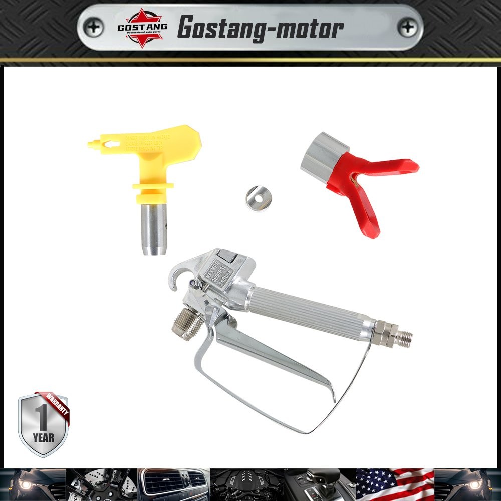 Airless Paint Spray Gun 517 Spray Tip+Nozzle Guard for Sprayers 3600PSI