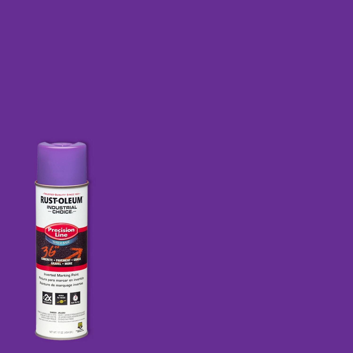 Rust-Oleum 1869838 Purple 600-700 Linear ft. Field Marking Paint (Pack of 12)
