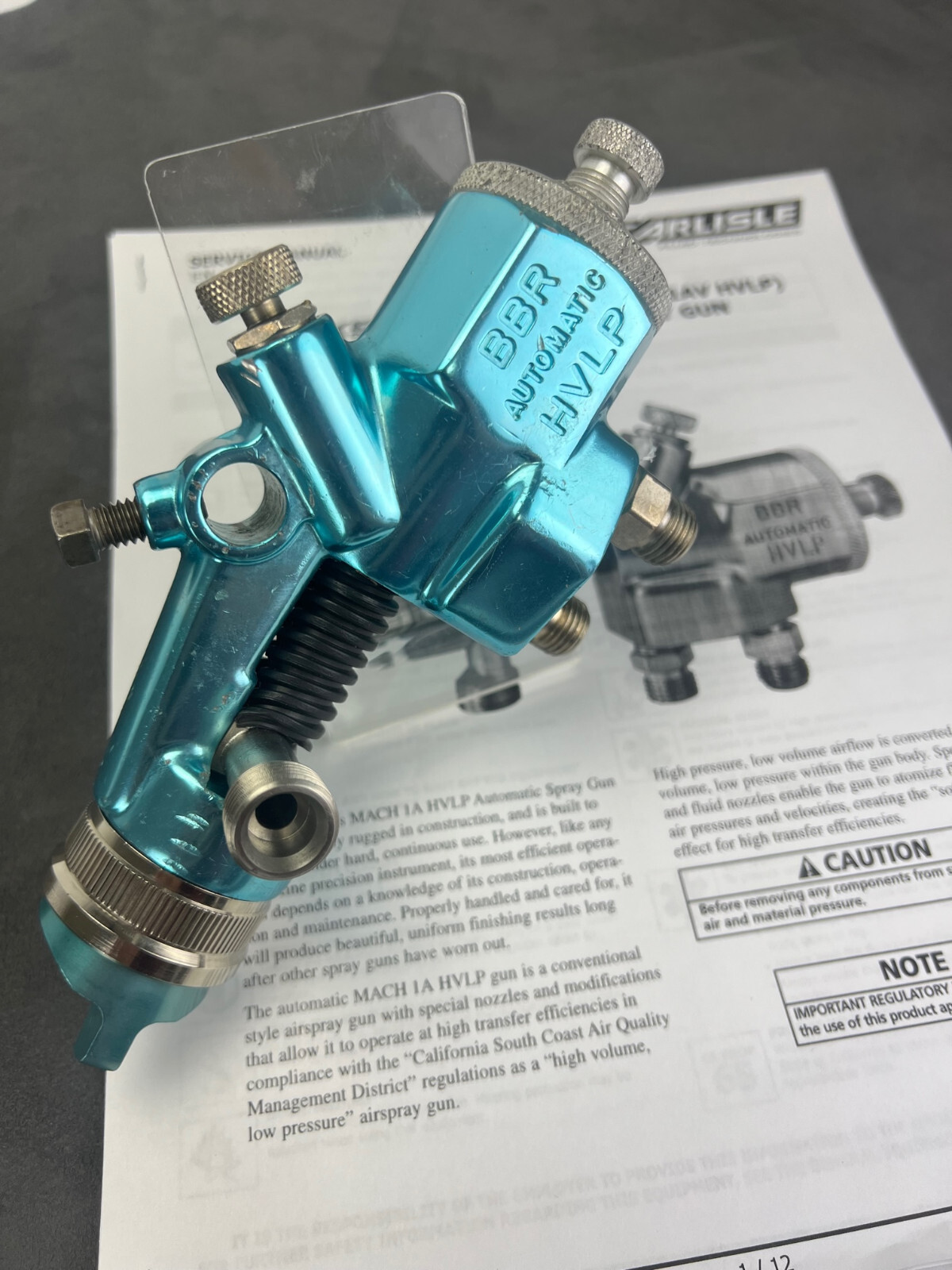 USED Binks Mach 1A HVLP automatic air spray gun #3
