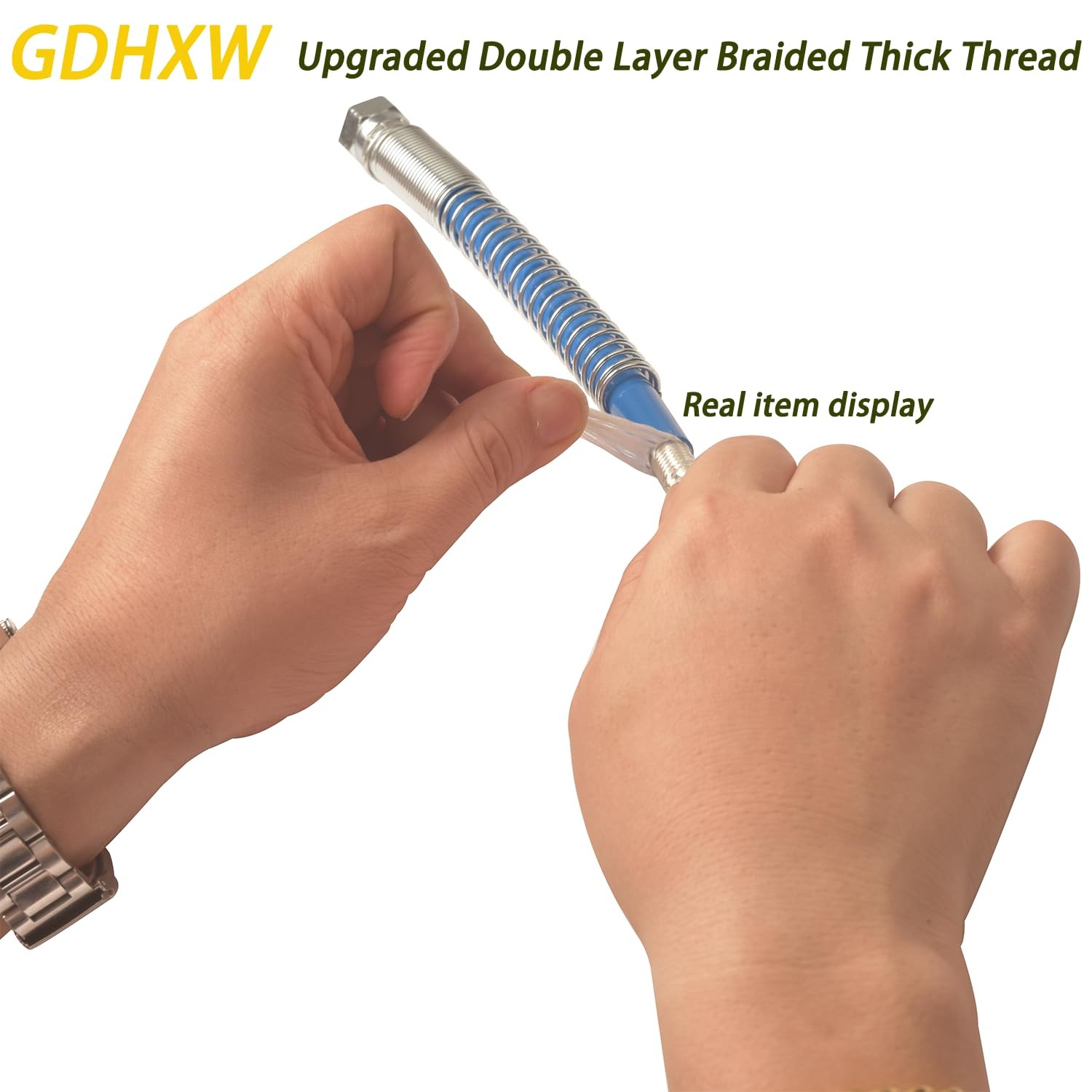GDHXW 25FT Double Layer Braided Airless Paint Spray Hose 8500 PSI 1/4″ Universal