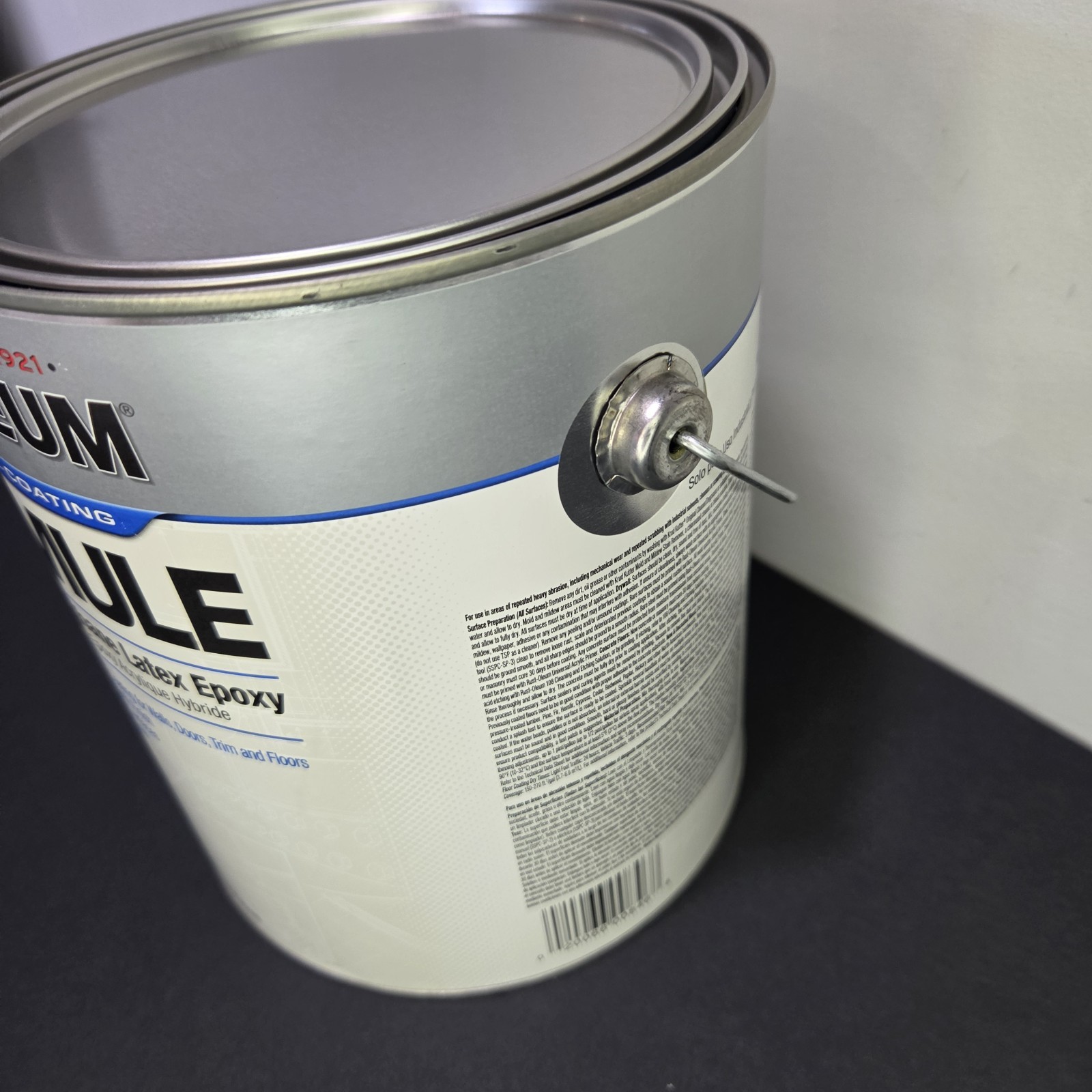 Rust-Oleum 375658 Epoxy Coating, Gloss, Water Base, White, 1 Gal
