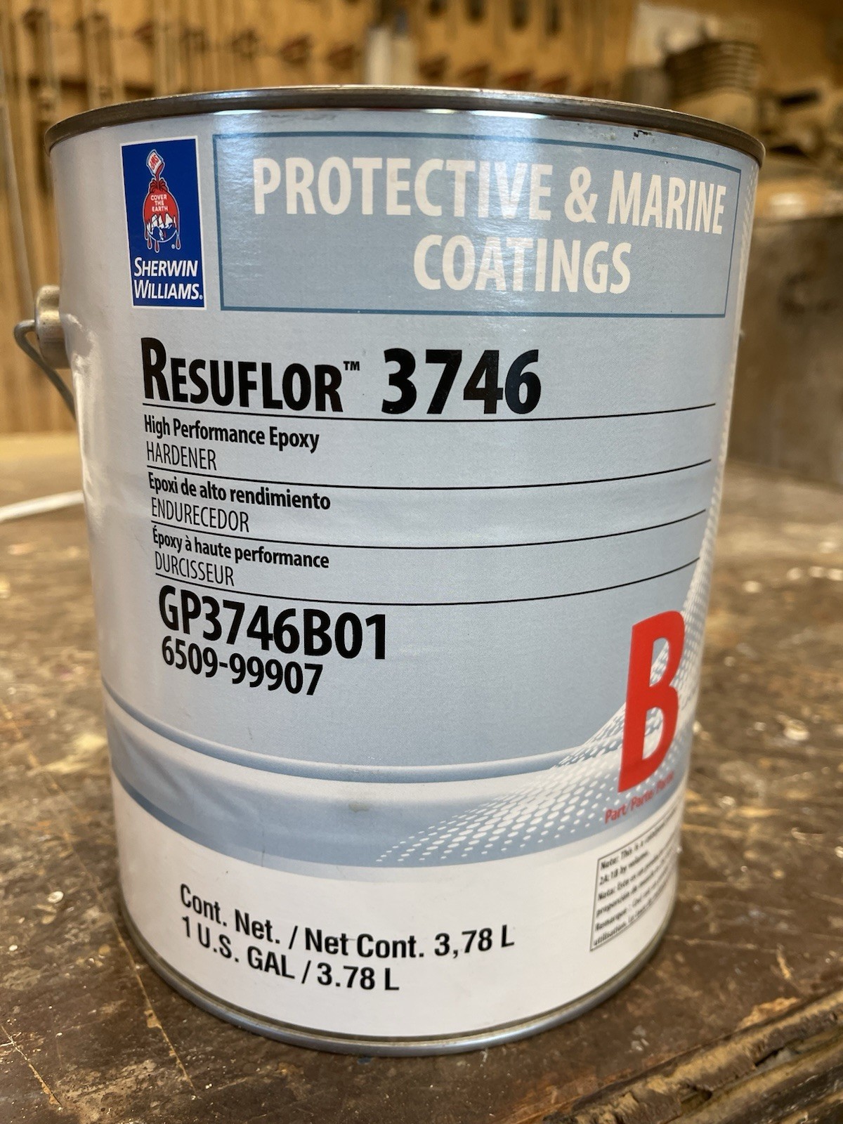 Sherwin Williams Resuflor 3746 Epoxy Part B Catalyst / Hardener/ Gallon